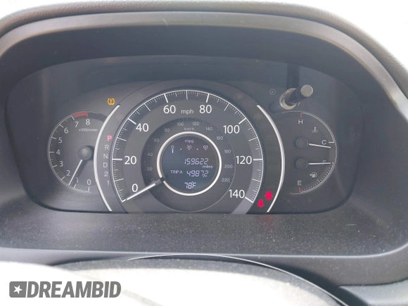 2014 Honda CR-V LX with VIN 2HKRM3H33EH511773, listed as a IAAI auction lot 41847425 with 159,622 mi miles. Bid and sale history available at carsss.com. Image 7.