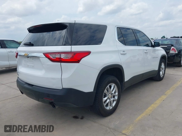 2020 Chevrolet Traverse LS z VIN 1GNERFKW4LJ163269, wystawiony jako IAAI lot #42138503 z przebiegiem 161 619 mil mil oraz . Historia ofert i sprzedaży dostępna na DreamBid. Obrazek 4.
