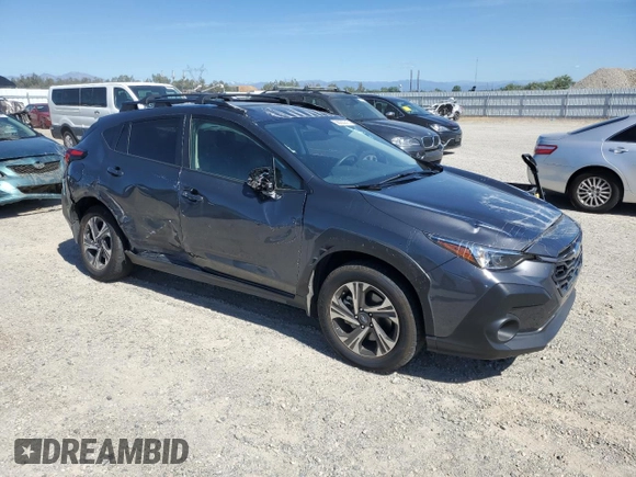 2024 Subaru Crosstrek Premium with VIN JF2GUADC7R8313737, listed as a Copart auction lot 58200215 with 24,437 mi miles and Salvage title. Bid and sale history available at DreamBid. Image 4.