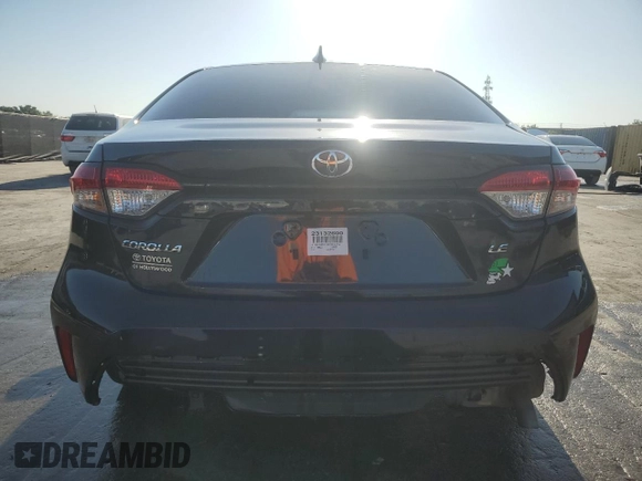 2023 Toyota Corolla LE with VIN 5YFB4MDE3PP006014, listed as a Copart auction lot 52708825 with 42,322 mi miles and Non Repairable. Bid and sale history available at DreamBid. Image 6.