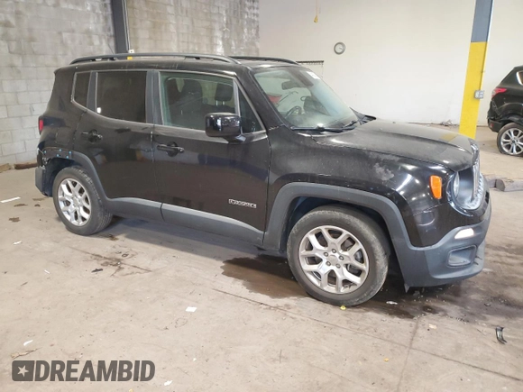 2017 Jeep Renegade Latitude with VIN ZACCJABB8HPG23144, listed as a Copart auction lot 54683905 with 82,950 mi miles and Salvage Title. Bid and sale history available at carsss.com. Image 4.