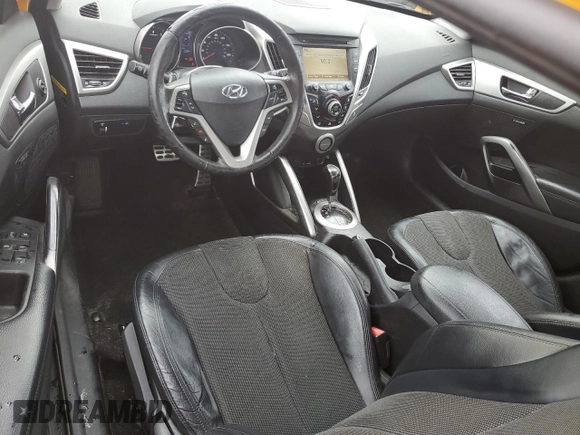 2012 Hyundai Veloster w/Black Int with VIN KMHTC6AD9CU027490, listed as a Copart auction lot 60211855 with 113,836 mi miles and Salvage title. Bid and sale history available at DreamBid. Image 8.