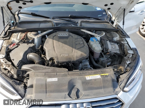 2018 Audi A5 Sportback Premium Plus with VIN WAUENCF57JA058238, listed as a Copart auction lot 56822873 with 86,782 mi miles. Bid and sale history available at carsss.com. Image 11.