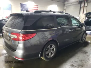 2019 Honda Odyssey EX with VIN 5FNRL6H50KB137381, listed as a Copart auction lot 46899985 with 78,407 mi miles and Salvage Title. Bid and sale history available at carsss.com. Image 3.