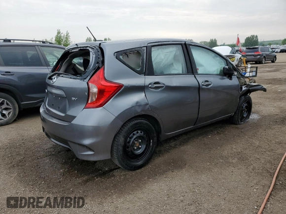 2018 Nissan Note SV with VIN 3N1CE2CP9JL361222, listed as a Copart auction lot 55271605 with Not provided miles and Salvage title. Bid and sale history available at DreamBid. Image 3.