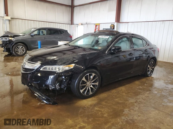 2015 Acura TLX Technology with VIN 19UUB1F59FA003035, listed as a Copart auction lot 55828825 with 120,926 mi miles and Salvage title. Bid and sale history available at DreamBid. Image 1.