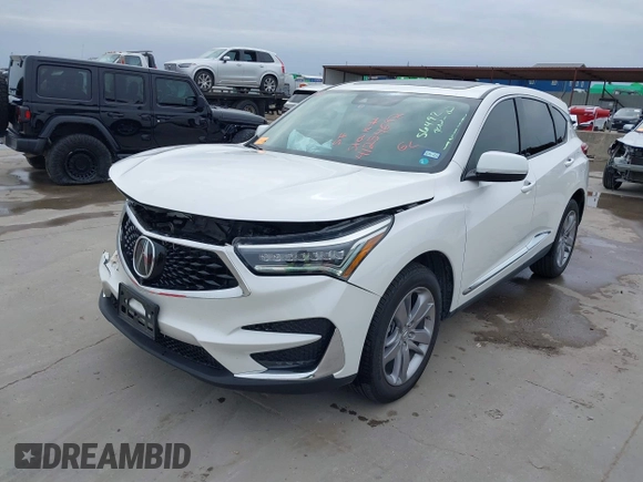 2020 Acura RDX Advance with VIN 5J8TC2H72LL022362, listed as a IAAI auction lot 41254692 with 18,739 mi miles and . Bid and sale history available at DreamBid. Image 2.