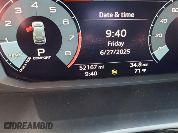 2023 Audi Q3 S line Premium with VIN WA1DECF34P1106228, listed as a IAAI auction lot 42734425 with 52,167 mi miles and . Bid and sale history available at DreamBid. Image 5.