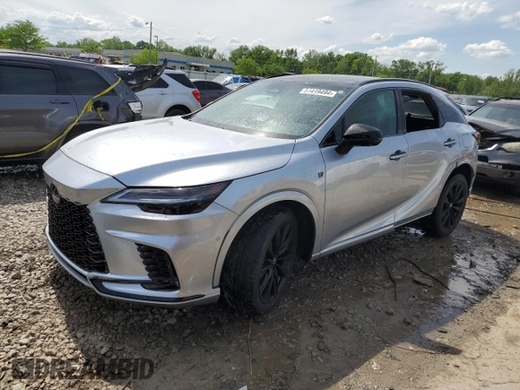 2023 Lexus RX with VIN 2T2BCMEA9PC008943, listed as a Copart auction lot 51419494 with 9,289 mi miles and Salvage Title. Bid and sale history available at carsss.com. Image 1.
