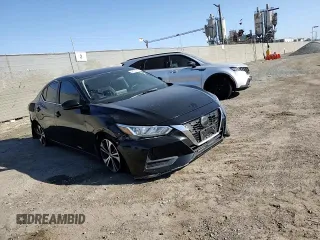 2020 Nissan Sentra SV with VIN 3N1AB8CV3LY219097, listed as a Copart auction lot 48163745 with 61,353 mi miles and Salvage Title. Bid and sale history available at carsss.com. Image 11.