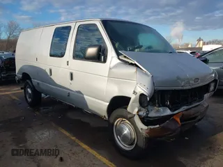 2002 Ford Econoline Cargo z VIN 1FTNE24L12HA32645, wystawiony jako IAAI lot #41865060 z przebiegiem 54 262 mil mil oraz . Historia ofert i sprzedaży dostępna na DreamBid. Obrazek 1.