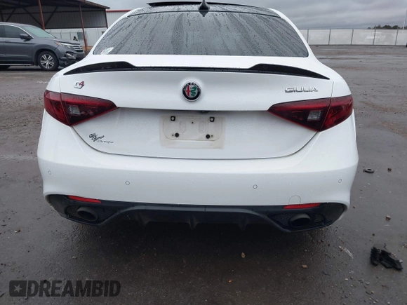 2022 Alfa Romeo Giulia Veloce z VIN ZARFANBN2N7663474, wystawiony jako IAAI lot #41282328 z przebiegiem 57 638 mil mil oraz . Historia ofert i sprzedaży dostępna na DreamBid. Obrazek 16.