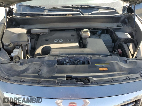 2015 Infiniti QX60 with VIN 5N1AL0MM7FC518912, listed as a Copart auction lot 66558744 with 125,750 mi miles and Salvage title. Bid and sale history available at DreamBid. Image 12.
