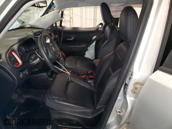 2017 Jeep Renegade Trailhawk with VIN ZACCJBCB2HPF93496, listed as a Copart auction lot 57511145 with 81,163 mi miles and Salvage title. Bid and sale history available at DreamBid. Image 7.