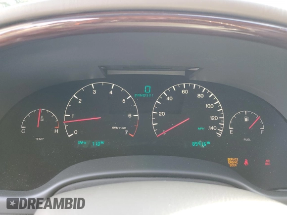 2002 Cadillac DeVille DTS with VIN 1G6KF57972U298182, listed as a Copart auction lot 80925674 with 89,416 mi miles and Salvage Title. Bid and sale history available at carsss.com. Image 9.