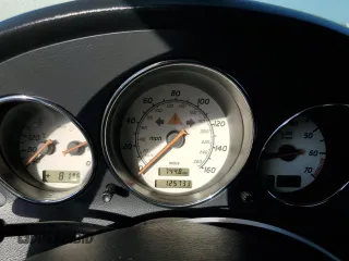 2002 Mercedes-Benz SLK-Class 2.3L Kompressor with VIN WDBKK49F62F257017, listed as a Copart auction lot 73859374 with 125,733 mi miles and Salvage Title. Bid and sale history available at carsss.com. Image 9.