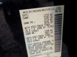 2012 Nissan Xterra X with VIN 5N1AN0NUXCC521582, listed as a Copart auction lot 87224574 with 177,458 mi miles and Salvage title. Bid and sale history available at DreamBid. Image 13.
