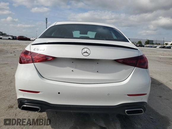 2024 Mercedes-Benz C 300 with VIN W1KAF4GB8RR175791, listed as a Copart auction lot 54392255 with 386 mi miles and Clean Title. Bid and sale history available at carsss.com. Image 6.