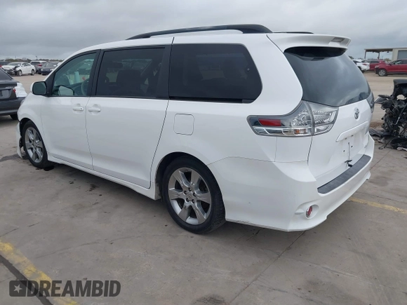 2012 Toyota Sienna SE with VIN 5TDXK3DC8CS276491, listed as a IAAI auction lot 41107014 with 96,266 mi miles. Bid and sale history available at carsss.com. Image 3.