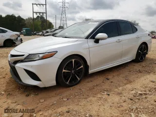 2018 Toyota Camry XSE with VIN 4T1B61HK5JU078220, listed as a Copart auction lot 49686635 with 110,642 mi miles and Salvage Title. Bid and sale history available at carsss.com. Image 1.