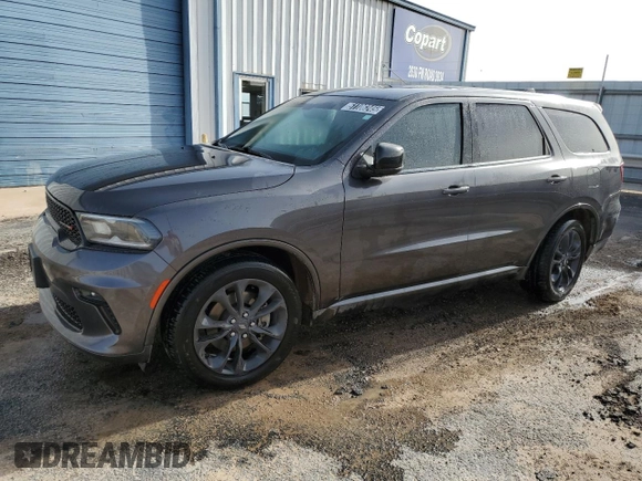 2021 Dodge Durango SXT Plus with VIN 1C4RDHAG1MC762196, listed as a Copart auction lot 51106245 with 60,539 mi miles and Clean Title. Bid and sale history available at DreamBid. Image 1.