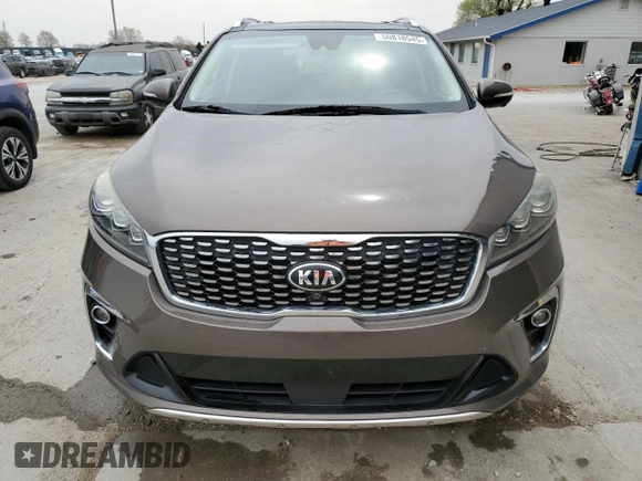2019 Kia Sorento SX V6 with VIN 5XYPKDA57KG470436, listed as a Copart auction lot 50818545 with 168,760 mi miles and Salvage Title. Bid and sale history available at carsss.com. Image 5.