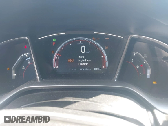 2019 Honda Civic Sport with VIN 2HGFC2F83KH567345, listed as a IAAI auction lot 41353597 with 142,857 mi miles and . Bid and sale history available at DreamBid. Image 7.