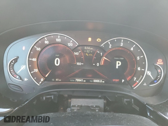 2018 BMW 5 Series 530i with VIN WBAJA5C55JWA37713, listed as a Copart auction lot 49261225 with 79,941 mi miles and Clean Title. Bid and sale history available at DreamBid. Image 9.