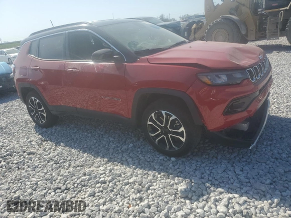 2024 Jeep Compass Limited with VIN 3C4NJDCN7RT585998, listed as a Copart auction lot 62090854 with 4,043 mi miles and Salvage title. Bid and sale history available at DreamBid. Image 4.