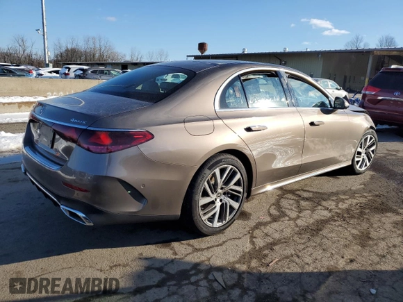 2025 Mercedes-Benz E 350 with VIN W1KLF4HBXSA092469, listed as a Copart auction lot 42213965 with Not Provided miles and Salvage Title. Bid and sale history available at DreamBid. Image 3.