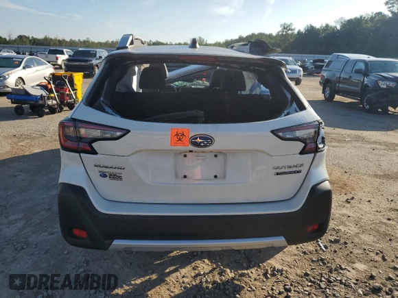 2023 Subaru Outback Touring XT with VIN 4S4BTGPD2P3158412, listed as a Copart auction lot 62566345 with Not provided miles and Salvage title. Bid and sale history available at DreamBid. Image 6.