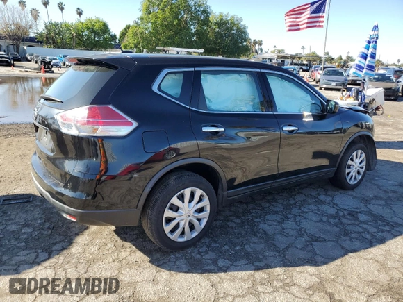 2015 Nissan Rogue S with VIN KNMAT2MT5FP548894, listed as a Copart auction lot 48084435 with 161,294 mi miles and Salvage Title. Bid and sale history available at DreamBid. Image 3.