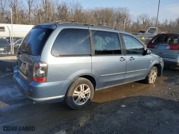2004 Mazda MPV ES with VIN JM3LW28J740505759, listed as a Copart auction lot 84826104 with 135,543 mi miles and Salvage Title. Bid and sale history available at carsss.com. Image 3.