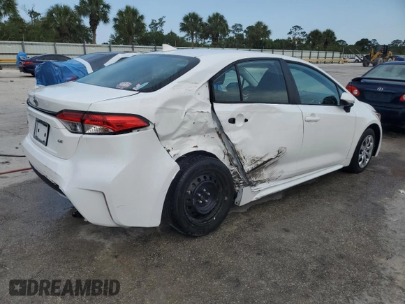 2023 Toyota Corolla LE with VIN 5YFB4MDE8PP021236, listed as a Copart auction lot 52107675 with 24,146 mi miles and Salvage Title. Bid and sale history available at carsss.com. Image 3.