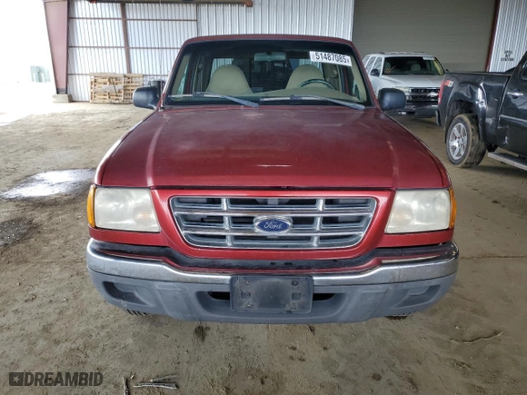 2001 Ford Ranger XLT Appearance with VIN 1FTYR14E41PA37081, listed as a Copart auction lot 51487085 with 240,050 mi miles and Salvage Title. Bid and sale history available at carsss.com. Image 5.