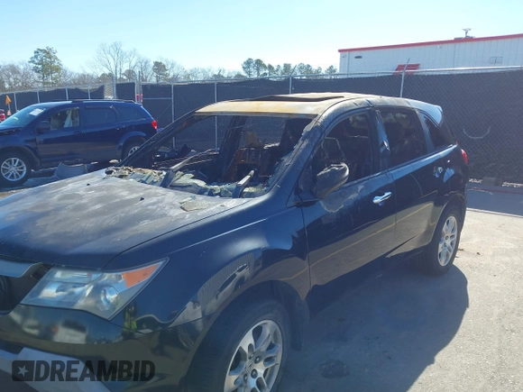 2007 Acura MDX Tech Pkg with VIN 2HNYD28337H540461, listed as a IAAI auction lot 41621729 with 1 mi miles. Bid and sale history available at carsss.com. Image 6.