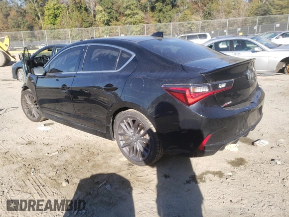 2019 Acura ILX w/Premium/A-Spec Pkg with VIN 19UDE2F8XKA003532, listed as a Copart auction lot 63961972 with 62,352 mi miles. Bid and sale history available at carsss.com. Image 3.