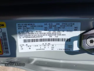 2024 Ford Ranger XLT с VIN 1FTER4HH2RLE53707, выставлен на аукционе IAAI как лот 42169968 с пробегом 4 026 миль миль и . История ставок и продаж доступна на DreamBid. Изображение 9.