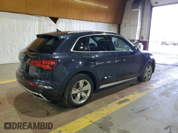 2018 Audi Q5 Premium Plus with VIN WA1BNAFY3J2219015, listed as a Copart auction lot 51166475 with 81,933 mi miles and Salvage Title. Bid and sale history available at carsss.com. Image 3.