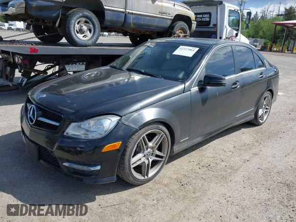 2012 Mercedes-Benz C 250 Sport with VIN WDDGF4HB2CR214584, listed as a IAAI auction lot 42227064 with 128,309 mi miles and . Bid and sale history available at DreamBid. Image 2.