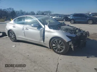 2017 Infiniti Q50 Premium with VIN JN1EV7AR5HM831353, listed as a Copart auction lot 42616815 with 97,395 mi miles and Salvage Title. Bid and sale history available at DreamBid. Image 4.