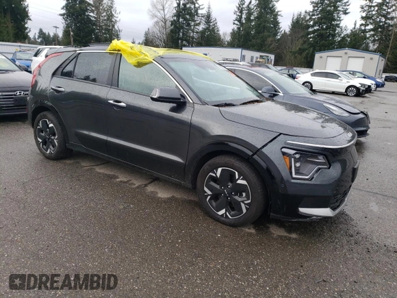 2023 Kia Niro Wave with VIN KNDCT3L12P5068288, listed as a Copart auction lot 86602814 with 5,346 mi miles and Salvage Title. Bid and sale history available at DreamBid. Image 4.