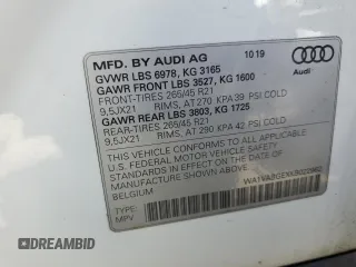 2019 Audi e-tron Prestige with VIN WA1VABGEXKB022962, listed as a Copart auction lot 46840743 with 22,368 mi miles. Bid and sale history available at carsss.com. Image 13.