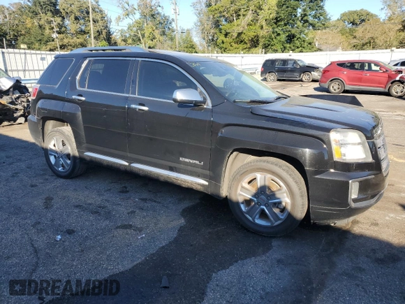 2016 GMC Terrain Denali with VIN 2GKALREKXG6282633, listed as a Copart auction lot 76314784 with 157,250 mi miles and Salvage title. Bid and sale history available at DreamBid. Image 4.