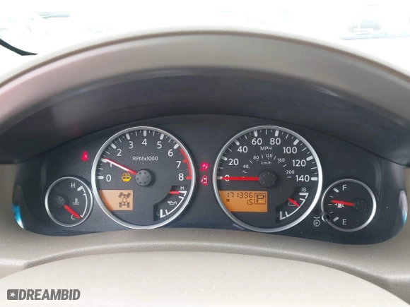 2005 Nissan Pathfinder LE with VIN 5N1AR18W35C787231, listed as a IAAI auction lot 41485147 with 171,396 mi miles. Bid and sale history available at carsss.com. Image 7.
