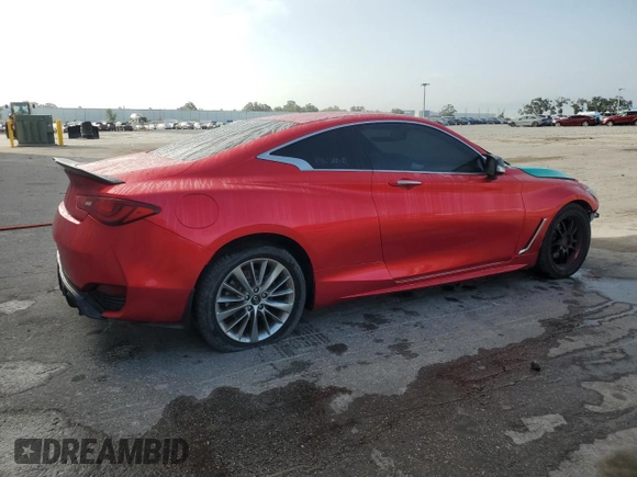 2017 Infiniti Q60 Premium z VIN JN1EV7EKXHM360880, wystawiony jako Copart lot #59718885 z przebiegiem 62 571 mil mil oraz Szkoda całkowita • Salvage title. Historia ofert i sprzedaży dostępna na DreamBid. Obrazek 3.