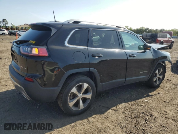 2020 Jeep Cherokee Limited with VIN 1C4PJMDXXLD643317, listed as a Copart auction lot 59341115 with 58,514 mi miles and Salvage title. Bid and sale history available at DreamBid. Image 3.