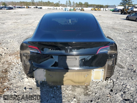 2019 Tesla Model 3 Mid Range with VIN 5YJ3E1EA3KF324201, listed as a Copart auction lot 43221185 with 117,606 mi miles and Salvage Title. Bid and sale history available at carsss.com. Image 6.