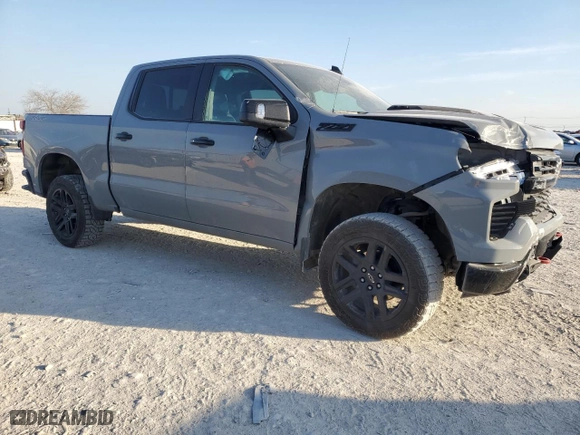 2024 Chevrolet Silverado 1500 LT Trail Boss with VIN 3GCUDFEL9RG421753, listed as a Copart auction lot 46942695 with 6,858 mi miles and Salvage Title. Bid and sale history available at carsss.com. Image 4.