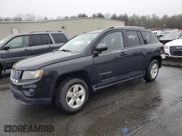 2014 Jeep Compass Sport with VIN 1C4NJCBA0ED552043, listed as a Copart auction lot 51749685 with 0 mi miles and Salvage Title. Bid and sale history available at carsss.com. Image 1.